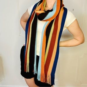 Beautiful long wool Missoni scarf in perfect fall colors